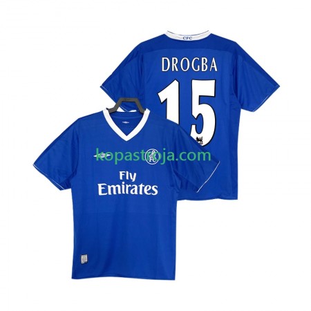 Billiga Fotbollströjor Chelsea DROGBA 15 2003 Retro Hemma tröja 2005 Kortärmad